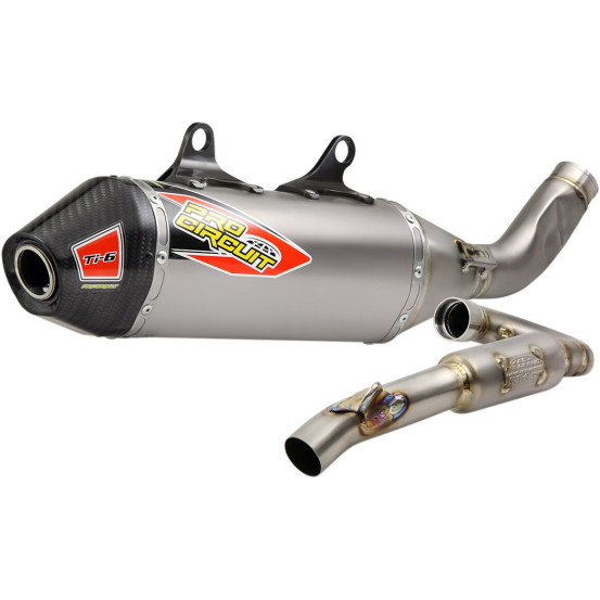 Ligne d'échappement PRO CIRCUIT Ti-6 titane carbone Husqvarna 250 FC 2019 KTM 250 SXF 2019