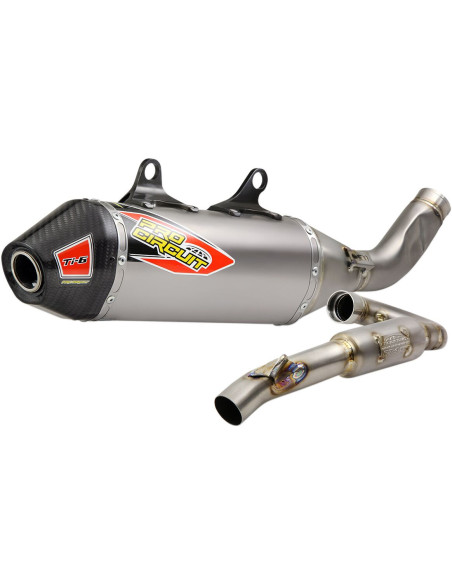 Ligne d'échappement PRO CIRCUIT Ti-6 titane carbone Husqvarna 250 FC 2019 KTM 250 SXF 2019