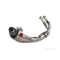 Ligne complète AKRAPOVIC Racing Line Titane embout carbone, Inox Kawasaki Z650 2020
