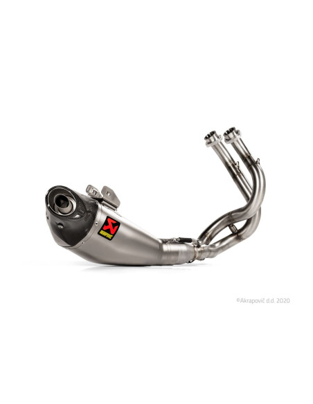 Ligne complète AKRAPOVIC Racing Line Titane embout carbone, Inox Kawasaki Z650 2020