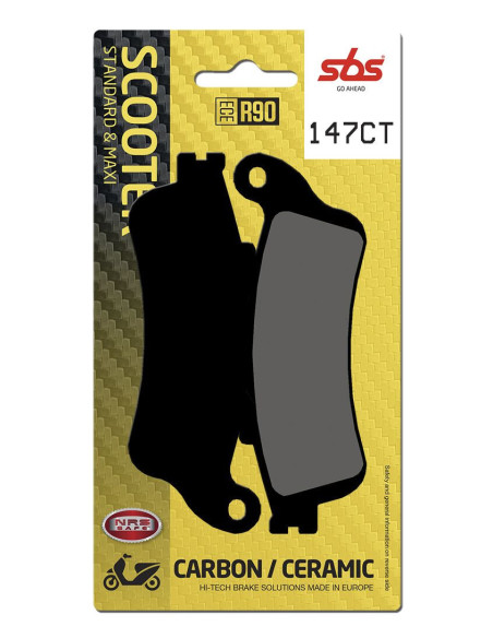 Plaquettes de frein SBS 147 CT Carbone Céramique