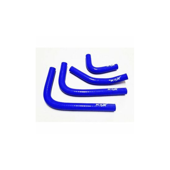 Durites de radiateur KSX renforcées silicone kawasaki 250 KXF 2017-2020 Bleu