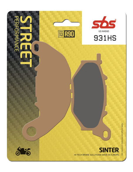 Plaquettes de frein SBS 931 HS Evo Sinter