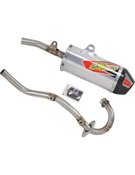 Ligne complète acier embout carbone Pro Circuit T6 Honda 125 CRF F 2019-2022