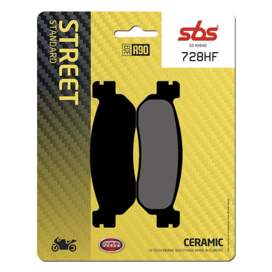 Plaquettes de frein SBS 728 HF Céramique