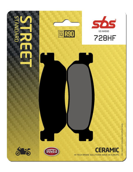 Plaquettes de frein SBS 728 HF Céramique