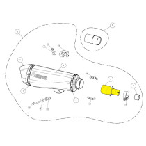 Raccords collecteur AKRAPOVIC Inox L-PI5SO1