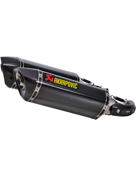 Silencieux AKRAPOVIC Carbone Ducati Monster 696 2008-2014, 796/795 2010-2014, 1100/1100 S 2009-2010