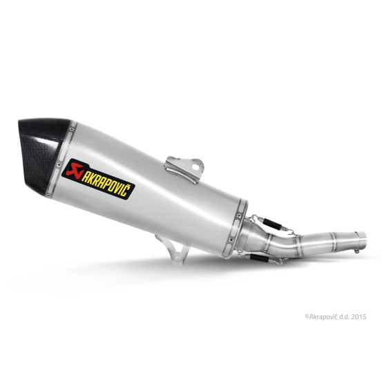 Silencieux AKRAPOVIC Inox MBK Evolis 400 2013-2016, Yamaha Majesty 400 2007-2015, Yamaha X-MAX 400 2013-2016