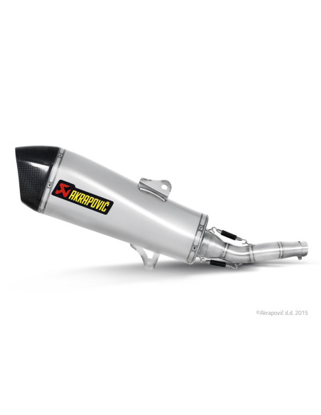 Silencieux AKRAPOVIC Inox MBK Evolis 400 2013-2016, Yamaha Majesty 400 2007-2015, Yamaha X-MAX 400 2013-2016