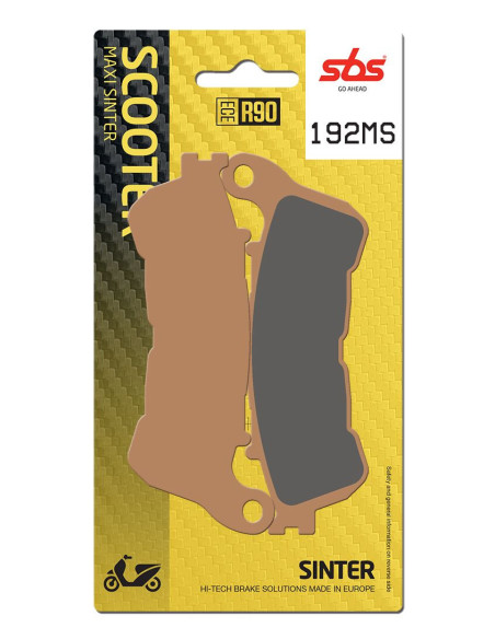 Plaquettes de frein SBS 192 MS Evo Sinter