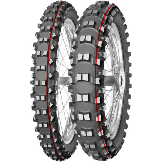 Pneu Arrière Cross MITAS Terra Force-MX 100/100-18 Soft/Mid 59M TT Red
