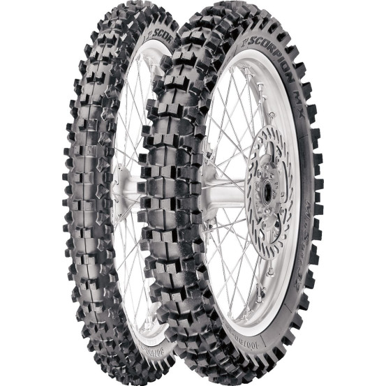 Pneu Avant cross PIRELLI Scorpion MX32 70/100-19 Mid Soft 42M TT NHS