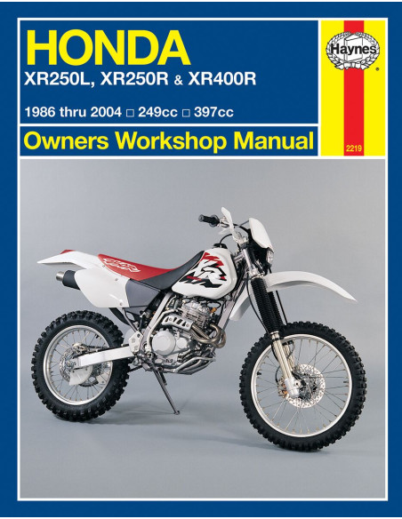 Manuel entretien et réparation HAYNES Honda 250 XR L/R 400 XR 1986-2004 en Anglais