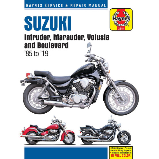 Manuel entretien et réparation HAYNES Suzuki Intruder/Marauder/Volusia/Boulevard 1985-2019 en Anglais