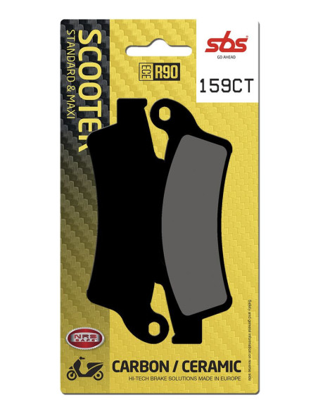 Plaquettes de frein SBS 159 CT Carbone Céramique