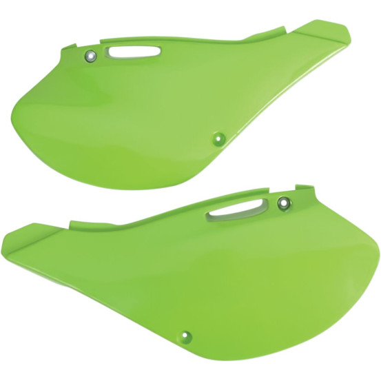 Plaques latérales - Vert - UFO Kawasaki 125 250 KX 1999-2002