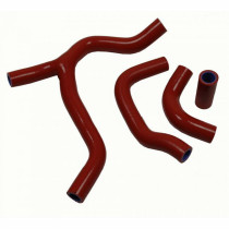 Durites de radiateur KSX renforcées silicone Honda 450 CRF-R/X 2013-2014 Rouge Raccord Y