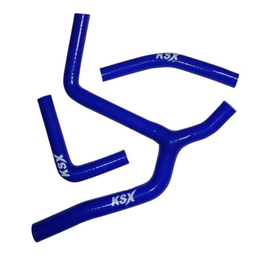 Durites de radiateur KSX renforcées silicone Kawasaki 250 KX-F 2021-2024 Bleu