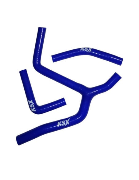 Durites de radiateur KSX renforcées silicone Kawasaki 250 KX-F 2021-2024 Bleu