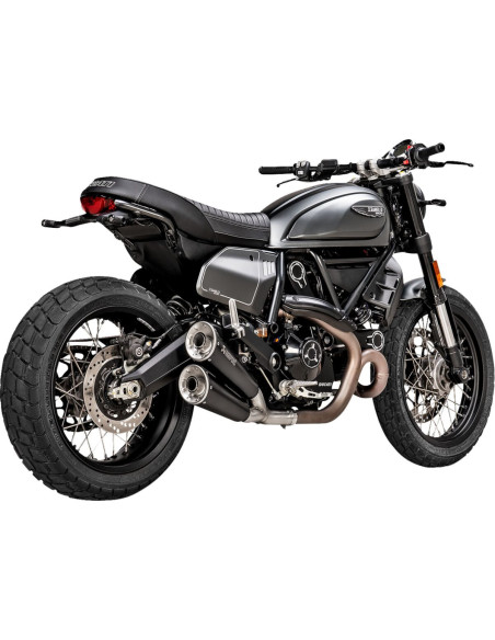 Silencieux AKRAPOVIC Inox noir DUCATI 800 Scrambler 2021-2022