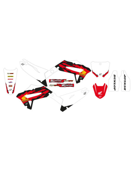 Kit déco BLACKBIRD Retro Honda CRF Rouge Noir