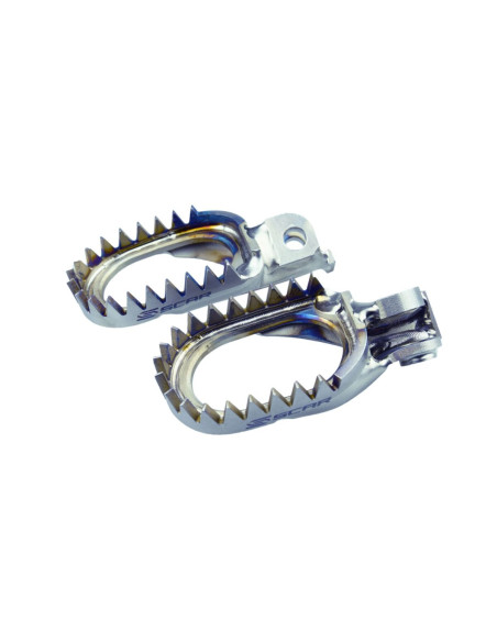 Repose pieds titane anti-boue SCAR Husqvarna TC/FC/TE/FE KTM SX/SXF/EXC/EXCF