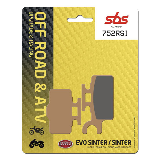 Plaquettes de frein SBS 752 RSI Sinter - Evo Sinter