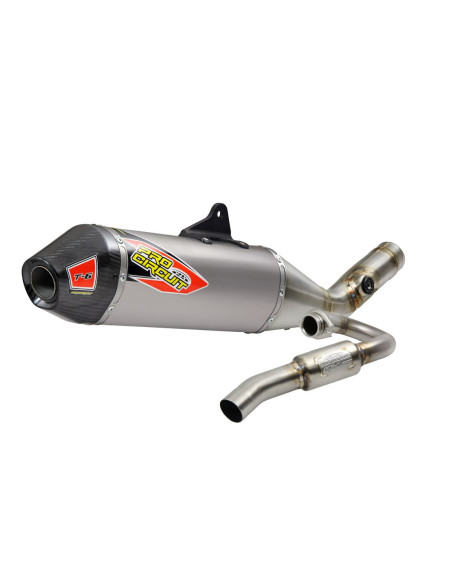 Ligne complète titane embout carbone Pro Circuit T6 Suzuki 250 RMZ 2019-2023