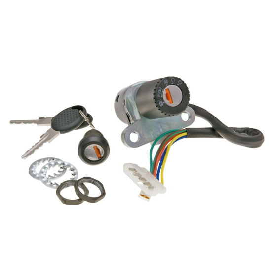 Contacteur à Clefs 101 OCTANE Derbi/Gilera/Peugeot/Rieju 50cc