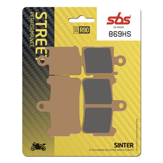 Plaquettes de frein SBS 869 HS Evo Sinter