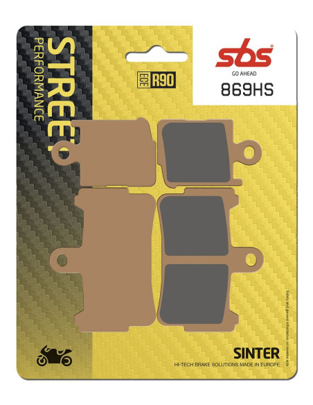 Plaquettes de frein SBS 869 HS Evo Sinter