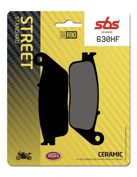 Plaquettes de frein SBS 630 HF Céramique