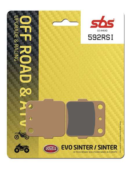 Plaquettes de frein SBS 592 RSI Sinter - Evo Sinter