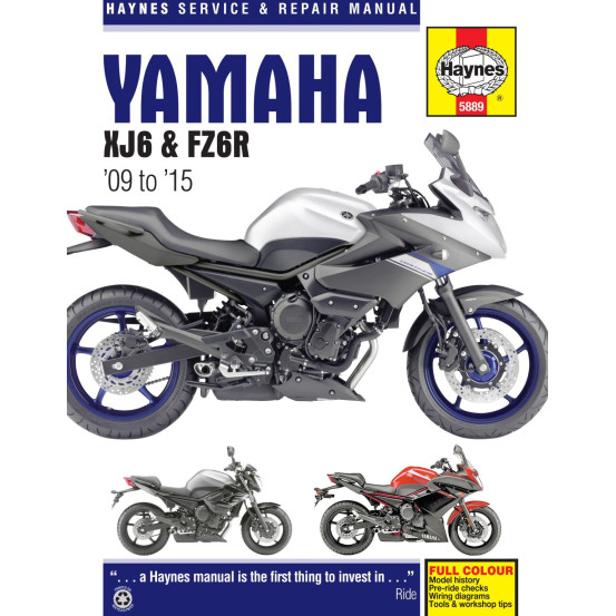 Manuel entretien et réparation HAYNES Yamaha XJ6/FZ6R 2009-2015 en Anglais