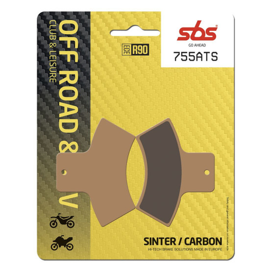 Plaquettes de frein SBS 755 ATS Sinter Carbone