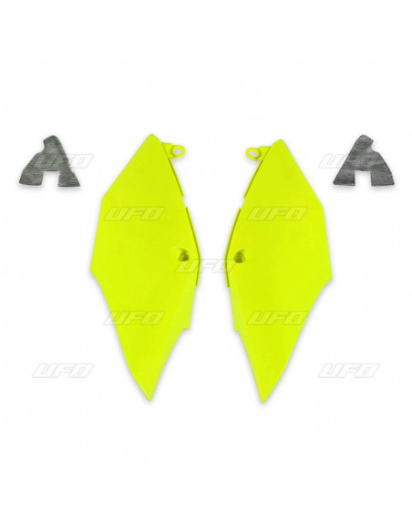 Plaques Latérale - Jaune Fluo - UFO Honda 450 CRF R/RX 2017