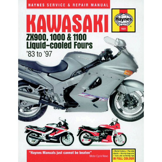 Manuel entretien et réparation HAYNES Kawasaki 900/1000/1100 ZX 1983-1997 en Anglais