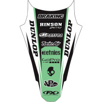 Autocollant garde-boue arrière FACTORY EFFEX KAWASAKI KX 125 1999-2002