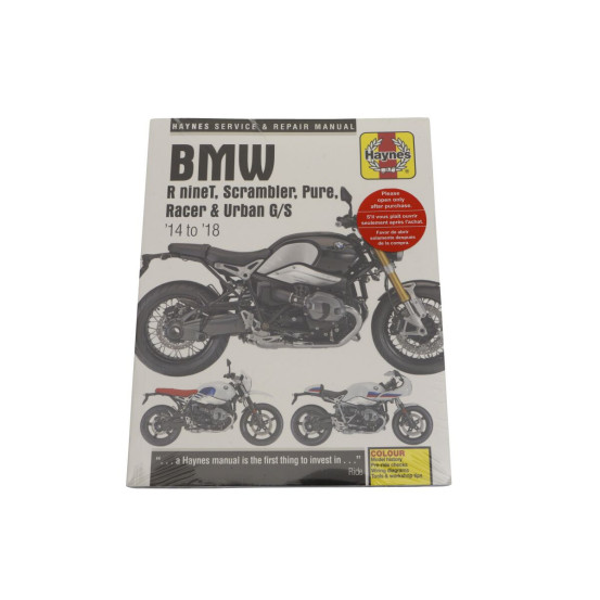 Manuel entretien et réparation HAYNES BMW R nineT/Scrambler/Pure Racer/Urban G/S 2014-2018 en Anglais