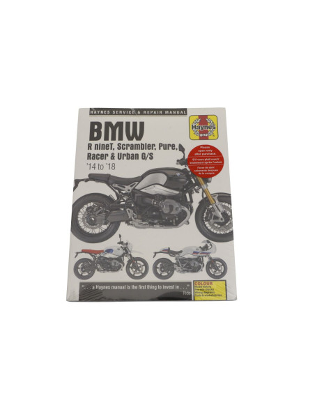 Manuel entretien et réparation HAYNES BMW R nineT/Scrambler/Pure Racer/Urban G/S 2014-2018 en Anglais