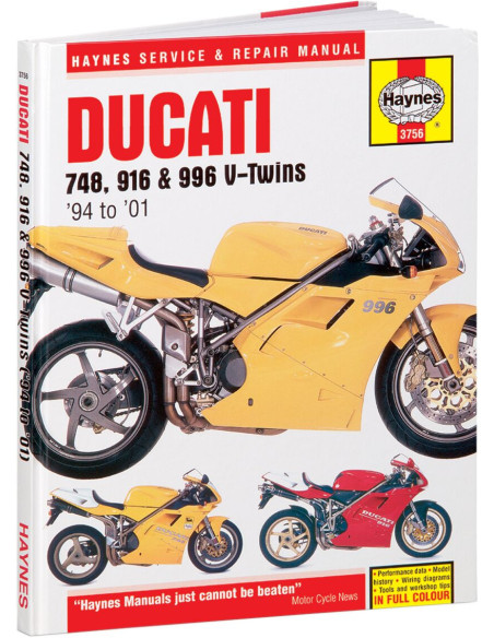Manuel entretien et réparation HAYNES Ducati 748/916/996 1994-2001 en Anglais