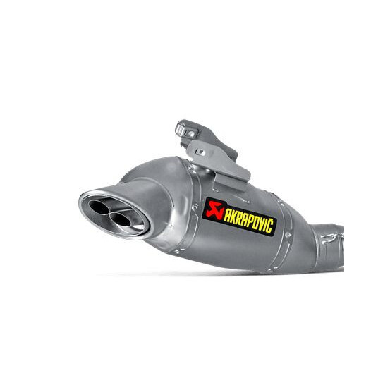 Silencieux de remplacement AKRAPOVIC Titane M-HAF00301T