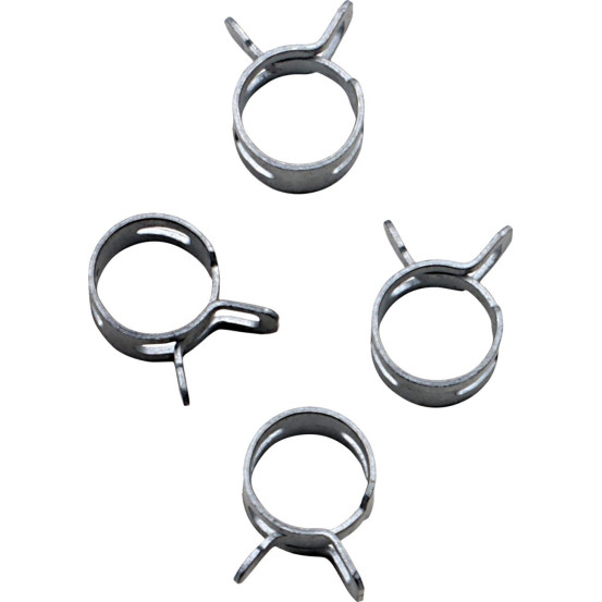 Kit 4 colliers de serrage durite FUEL STAR 12mm gris
