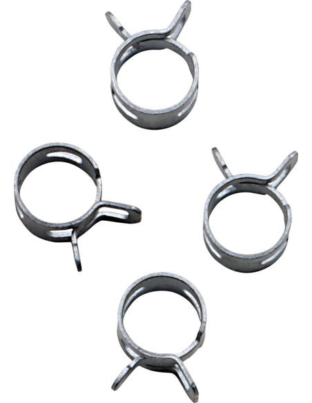 Kit 4 colliers de serrage durite FUEL STAR 12mm gris