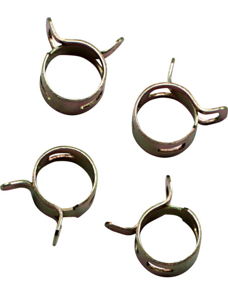 Kit 4 colliers de serrage durite FUEL STAR 10,4mm or