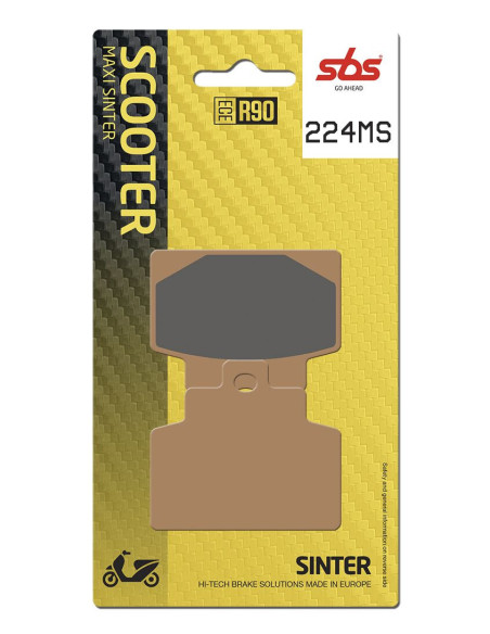 Plaquettes de frein SBS 224 MS Evo Sinter