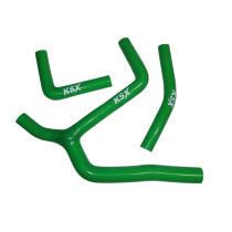 Durites de radiateur KSX renforcées silicone Kawasaki 250 KX-F 2021-2024 Vert