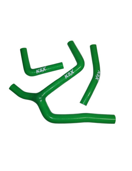 Durites de radiateur KSX renforcées silicone Kawasaki 250 KX-F 2021-2024 Vert