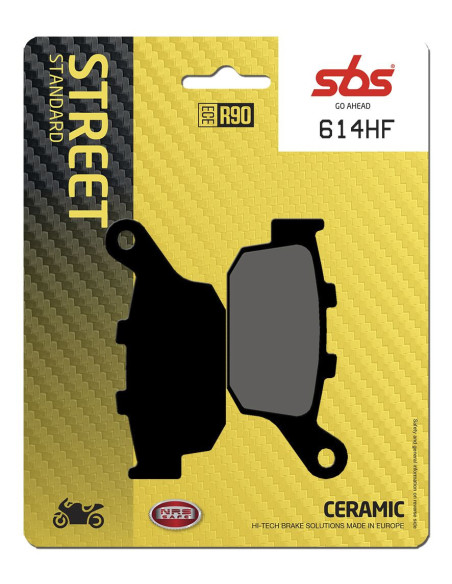 Plaquettes de frein SBS 614 HF Céramique
